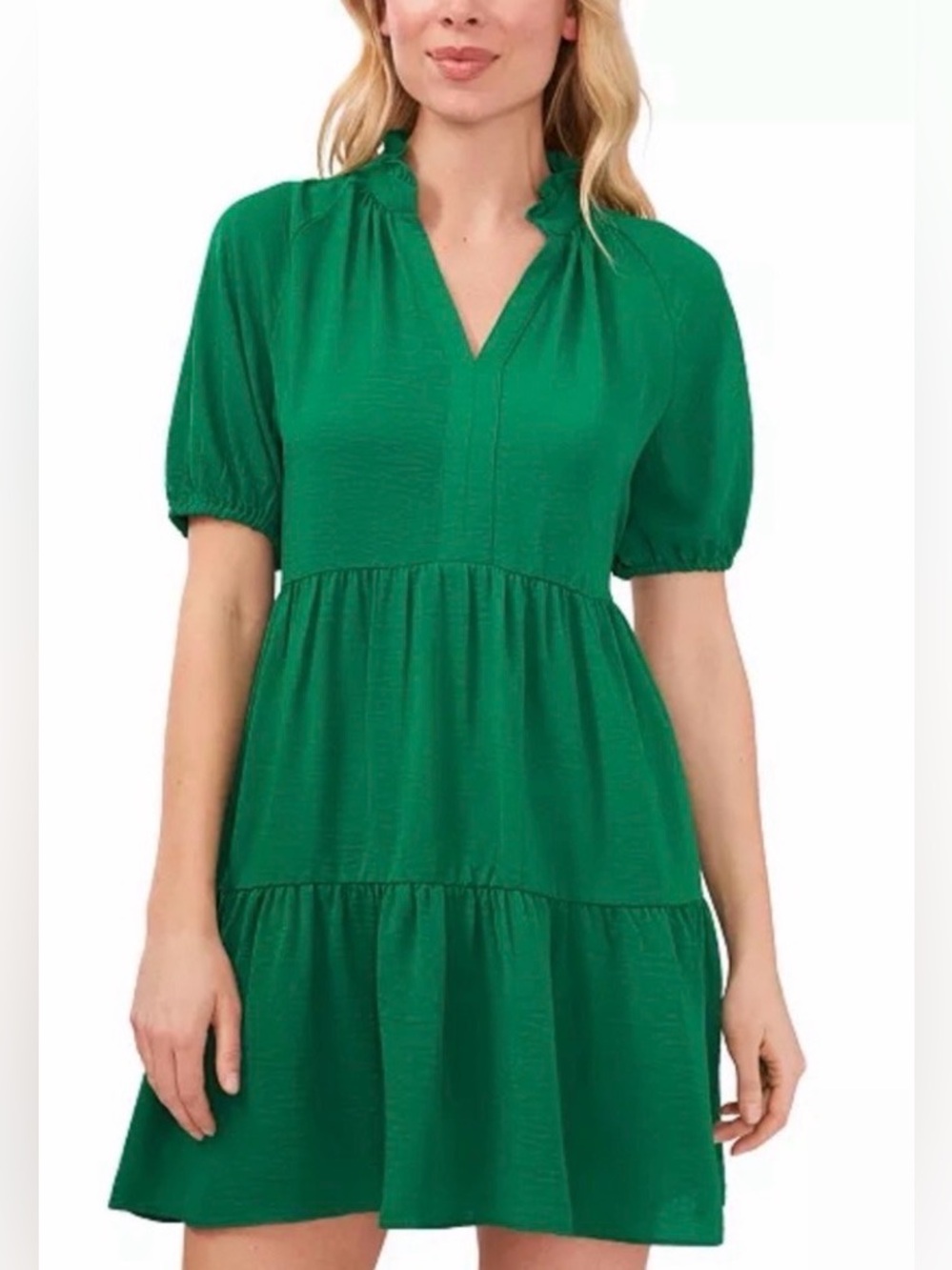 CeCe Vibrant Green Dress